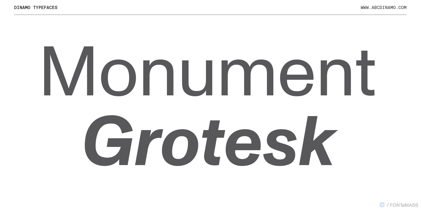 Monument Grotesk Font preview
